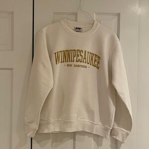 Winnipesaukee white cream sweatshirt